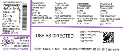 Pro (Propranolol 60760 545 60)